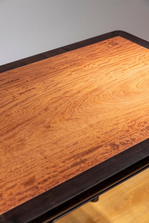 红桥红  家具严选  缅甸花梨（大果紫檀）【嵌紫光檀 88拍卖款刀牙小条案 加厚】 商品图3