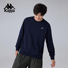 Kappa卡帕背靠背男针织套头衫2025新款运动长袖卫衣纯棉休闲上衣K0F12WT30