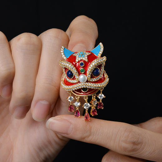 Manreya玛芮雅“狮佑余生”淡水珍珠胸针醒狮 商品图5