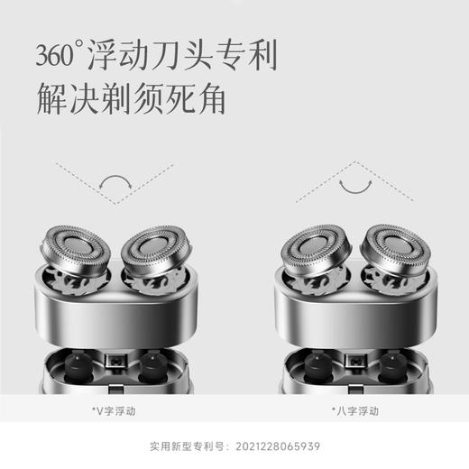 【只有手掌一半的剃须刀  出差旅行必备】±0便携剃须刀  个头小巧不占地  人体工学设计顺滑剃须  金属机身质感好  IPX7级防水  高转速剃须快速干净~ 商品图2