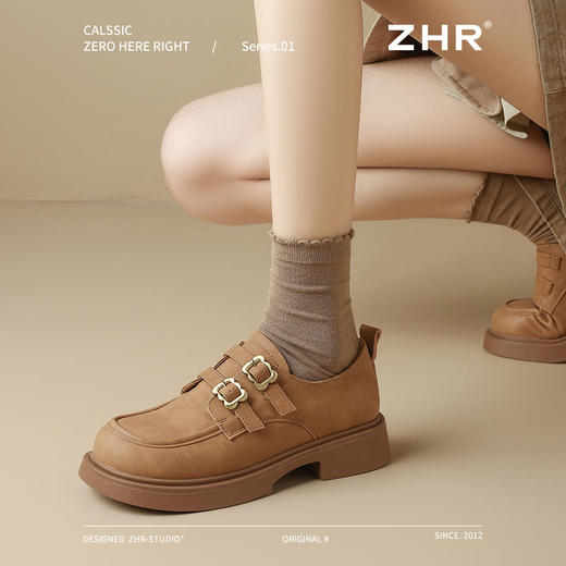 ZHR则则复古小皮鞋美拉德英伦风单鞋2025春季软底勃肯鞋舒适女鞋 商品图8