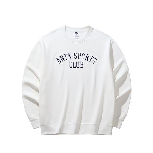 安踏运动卫衣男女款冬季雅丹风加绒套头衫休闲运动上衣152448706N 商品图0