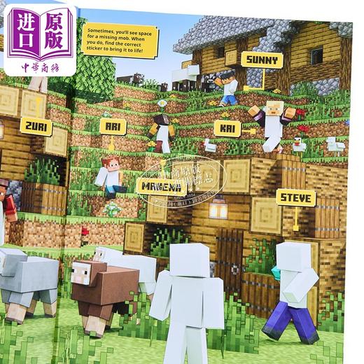 【中商原版】我的世界 角色创建者贴纸书 英文原版 Minecraft Character Creator Sticker Book Mojang AB 商品图2