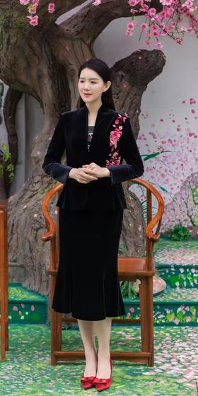 4F 育贤坊丝绒外套