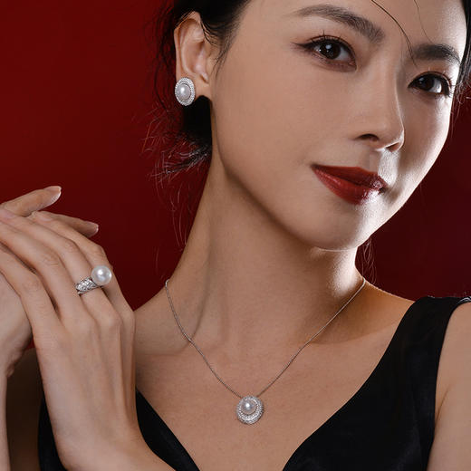Manreya玛芮雅套装“白日梦境”珍珠三件套耳钉套装戒指耳环套装女气质新款 商品图1