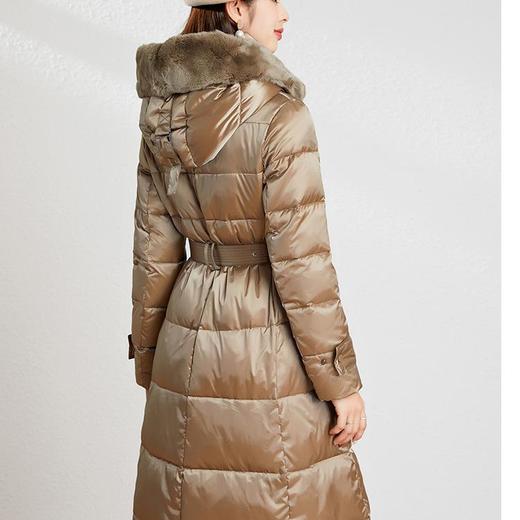 【高货kbnq】全新升级【铂金会员1029/天猫1389/差价360】(60047) 洛诗琳冬季加厚保暖洋气减龄简约风女式连帽毛领羽绒服 商品图4