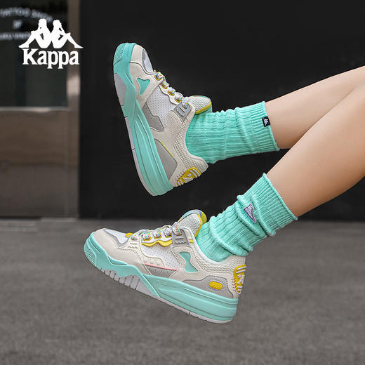 Kappa卡帕面包鞋女款2025春季新款厚底板鞋男女同款运动休闲鞋子K0F25CC16 商品图0