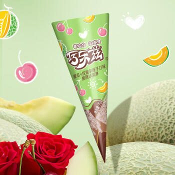 伊利巧乐兹哈密瓜玫瑰车厘子味脆筒冰淇淋70克/支*4支 商品图3