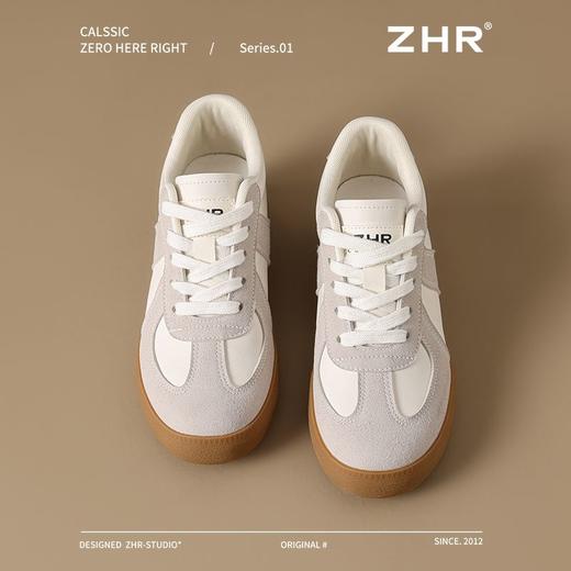ZHR则则厚底增高德训鞋圆头女鞋春秋款百搭休闲鞋学生板鞋小白鞋 商品图6