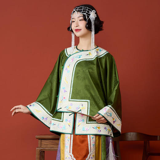 春季新款香云纱桑蚕丝刺绣中式上衣外套L241922 商品图1