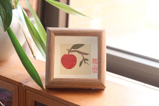 岭南荔枝图押花画框 商品图1