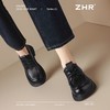 ZHR则则英伦单鞋女2025新款超软厚底乐福鞋学院系带百搭皮鞋女鞋 商品缩略图6