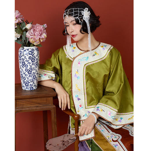 春季新款香云纱桑蚕丝刺绣中式上衣外套L241922 商品图2