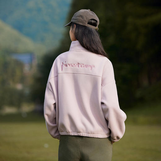 拓路者秋冬季学生小个子宽松休闲卫衣摇粒绒抓绒衣保暖拉链外套 商品图1