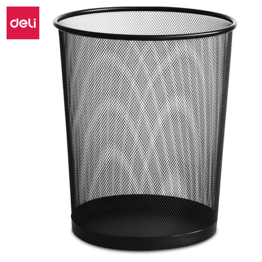 Deli/得力网状金属垃圾桶经济实惠1个 商品图0