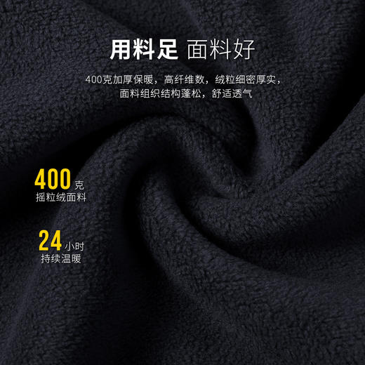 拓路者秋冬季摇粒绒外套男双面绒抓绒衣加厚冲锋衣内胆保暖开衫 商品图4