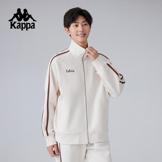 Kappa卡帕背靠背2025新款春季运动外套男款针织开衫卫衣休闲上衣K0F12WK02 商品图2