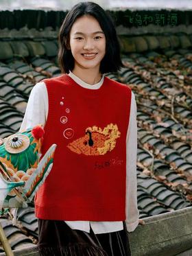 4F 飞鸟和新酒 针织马甲