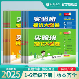 【过季25春 下册】小学语文/数学/英语 人教/苏教/北师大 小学实验班提优大考卷 一二三四五六年级下 123456年级下 社群专项