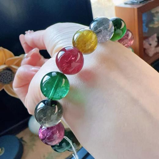 11mm-12mm单圈彩虹碧玺手串 商品图4