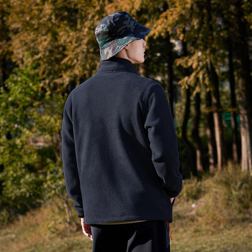 拓路者秋冬季摇粒绒外套男双面绒抓绒衣加厚冲锋衣内胆保暖开衫 商品图7