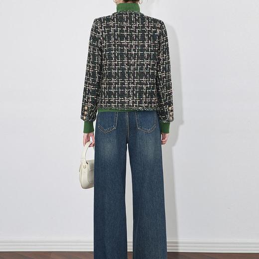 【高货wl】全新升级【铂金会员367/天猫499/差价132】(54726) 洛诗琳秋冬法式名媛小香风外套时髦格子纹气质设计感上衣 商品图1