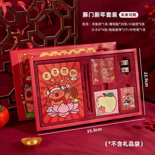 【未来可期❗️新年手账礼盒套装】内容丰富，一套就够！2025卡拉巴拉熊猫豚鼠新年文创文具礼品小学生礼物精致高级感蛇年六一儿童节礼物 商品图11