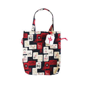 HUJI祤集Dilly手提袋插画中华麻将