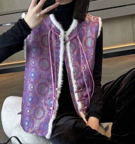 非遗！宋锦水貂马甲  不退换  穿越千年的华美 商品图0