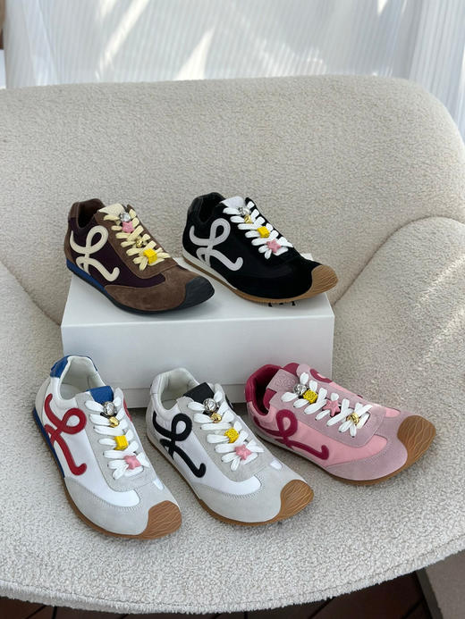 12-2明星款 原楦 Lew男女同款 糖果串珠阿甘鞋 彩色卡通珠串 系带休闲鞋 商品图4