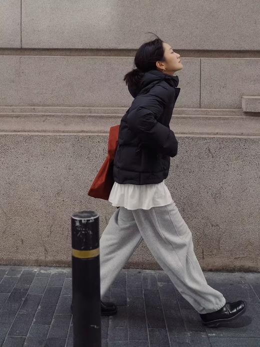 步履不停/4D43129C/束脚弯刀拉绒加厚针织卫裤 商品图2