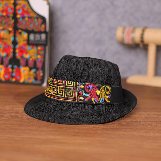 空谷编织绣花礼帽 | 咖色 黑色 | 现货加急发 商品图8