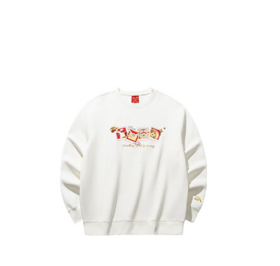 安踏好事发生丨新年款刺绣圆领套头卫衣中国风男针织衫152518703S