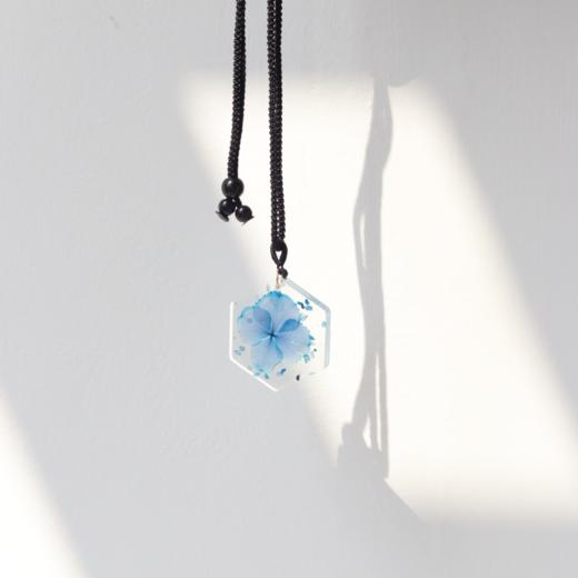 手作滴胶押花透明项链吊坠 商品图5