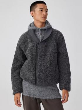 Simple Project/Y24169/青果领摇粒绒两面穿夹克