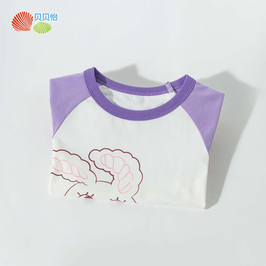 ZB1ES007贝贝怡女童长袖T恤儿童衣服宝宝上衣秋装装婴儿纯棉童装女 商品图3