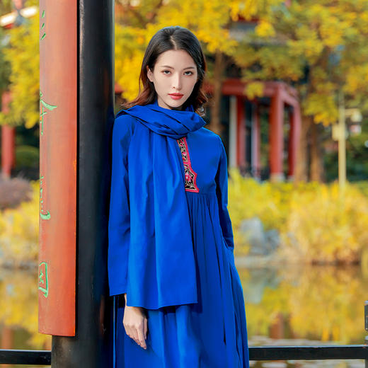 【镇店之宝】青山在盘扣廓形连衣裙  | 杨丽萍老师经典款 | 无袖长袖现货  商品图10