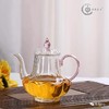 【特惠4折，仅一件，无货退款】璃海匠心-宫廷壶 耐高温高档玻璃茶具宫灯壶煮茶器可陶炉可用烧水蓝玉宫廷壶 商品缩略图5