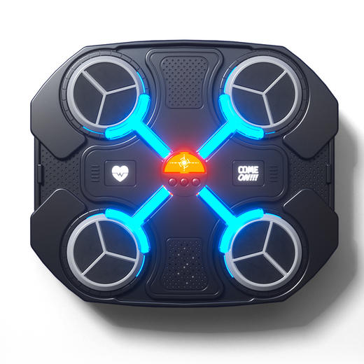 【免打孔智能拳击靶 海量音乐任选】动感击打 畅快出拳 儿童音乐拳击靶 家用电子反应靶打节奏训练器 商品图4