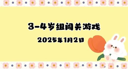 2025.1.2 3-4岁组亲子闯关游戏 商品图0