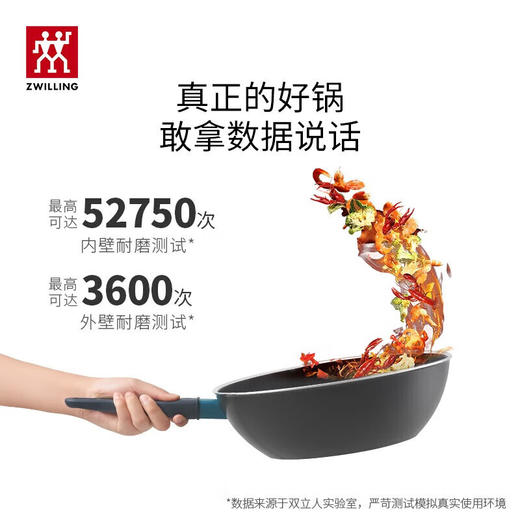 双立人（ZWILLING）炒锅不粘锅炒菜锅平底少油烟电磁炉燃气锅具Now Marble星石系列 不粘奶锅 18cm 商品图1