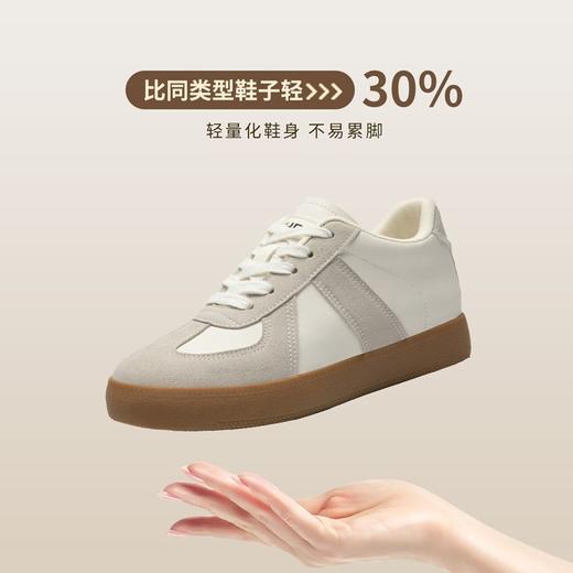 ZHR则则厚底增高德训鞋圆头女鞋春秋款百搭休闲鞋学生板鞋小白鞋 商品图4