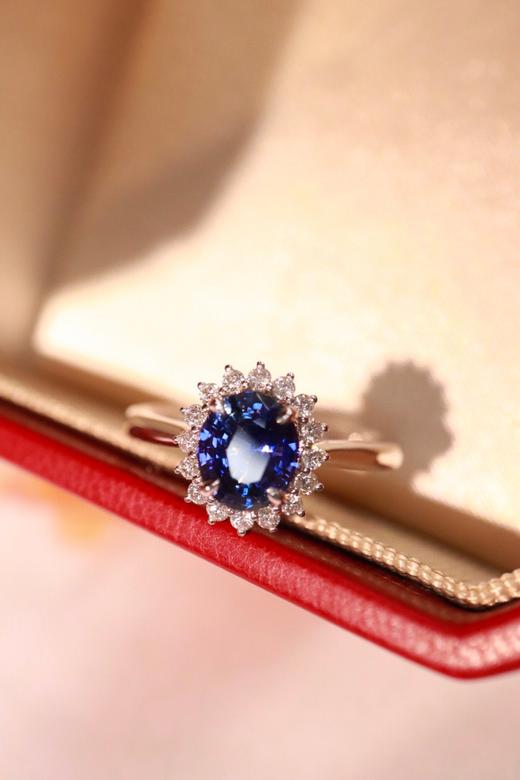 1.15ct刻面蓝宝石戒指 商品图4