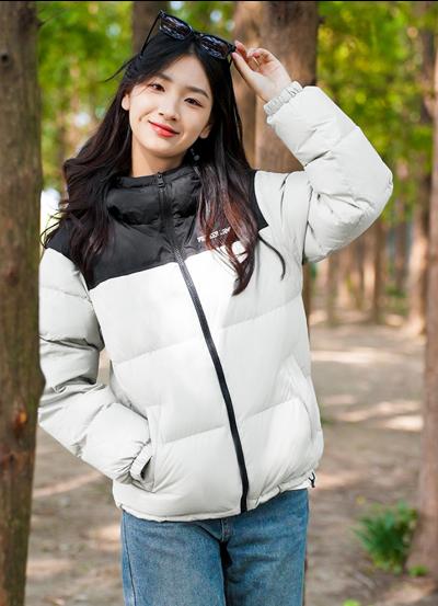 【299秒杀连帽款！】拓路者冬季情侣装连帽羽绒服女宽松运动休闲防风保暖冬装外套潮 商品图1