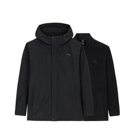 安踏（ANTA）防泼水外套男两件套秋冬季户外运动休闲保暖梭织上衣152447629