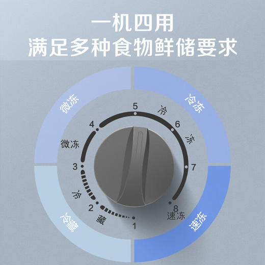 容声249升大容量冷柜家用商用保鲜冷冻两用节能减霜 灰色BD/BC-249ZEAM/RX 商品图2