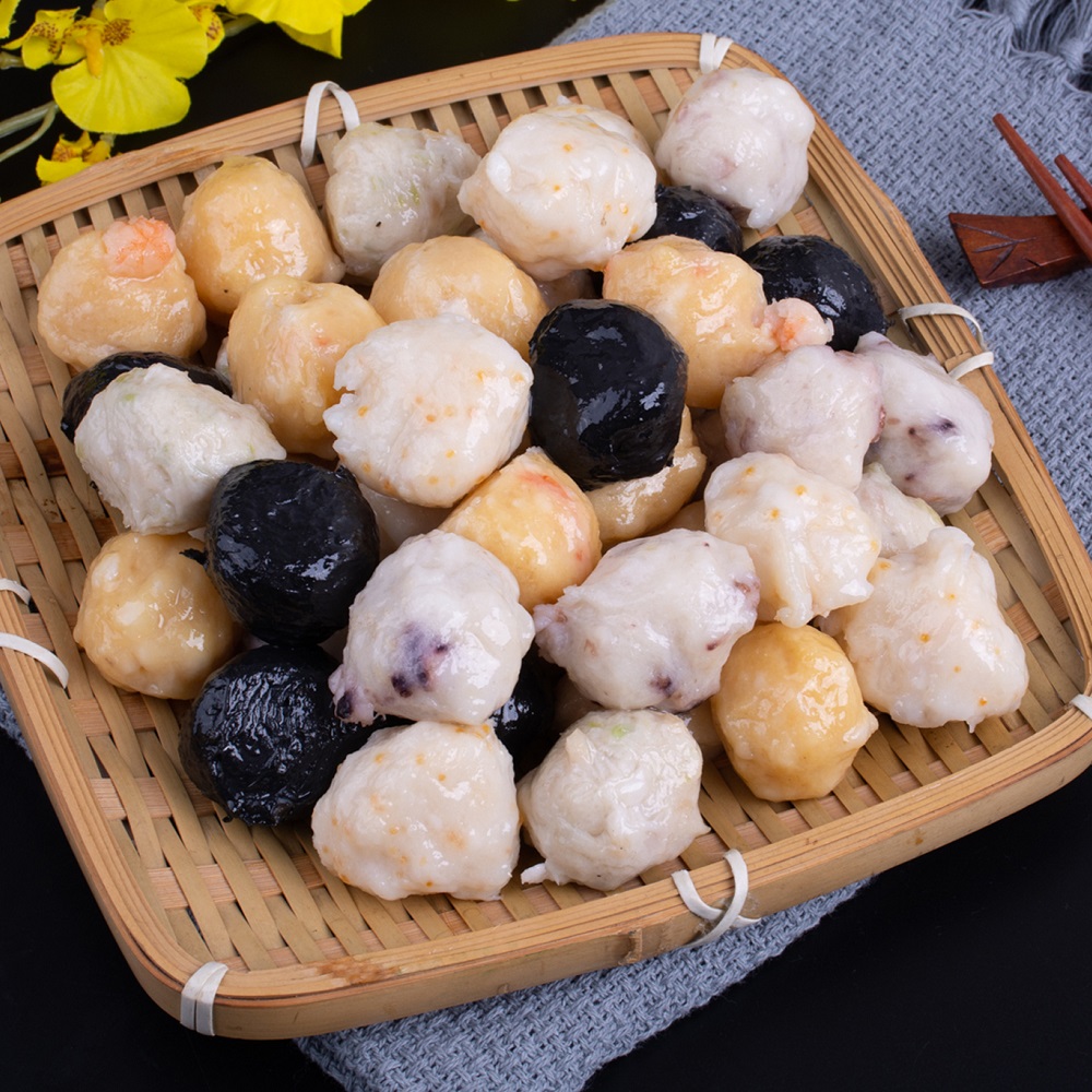 【鱼丸精选】东山岛正宗手工鱼丸 6种口味混合丸 新鲜海鱼鲜制 鱼肉占比高达85%以上 手工反复敲打 鱼丸浑圆Q弹 富有嚼劲 满满鱼香 给食客带来“海的味道”