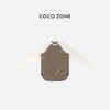 COCO ZONE 秋冬设计感撞色双面绒加绒长袖T恤CC1D2730 商品缩略图0