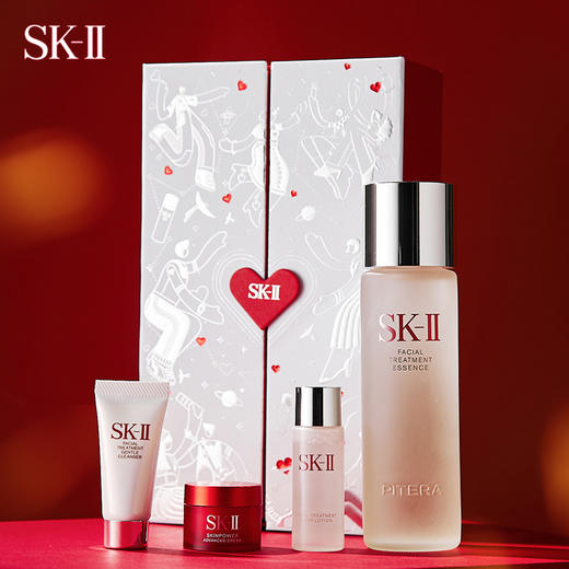 【情人节礼物 送礼不踩坑】SK-II神仙水230ml节日限定晶透礼盒套装 商品图1