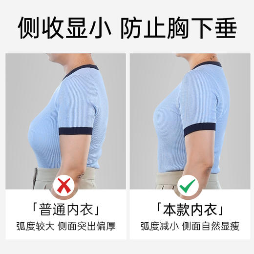 D1-【B-D杯】【提拉防下垂 大胸显小】显瘦调整型收副乳聚拢内衣女薄款文胸罩   凌云/乌龙/映雪/星梦/仙庭【1分钱换购红袜子不需要加购物车，提交付款界面会显示】 商品图2